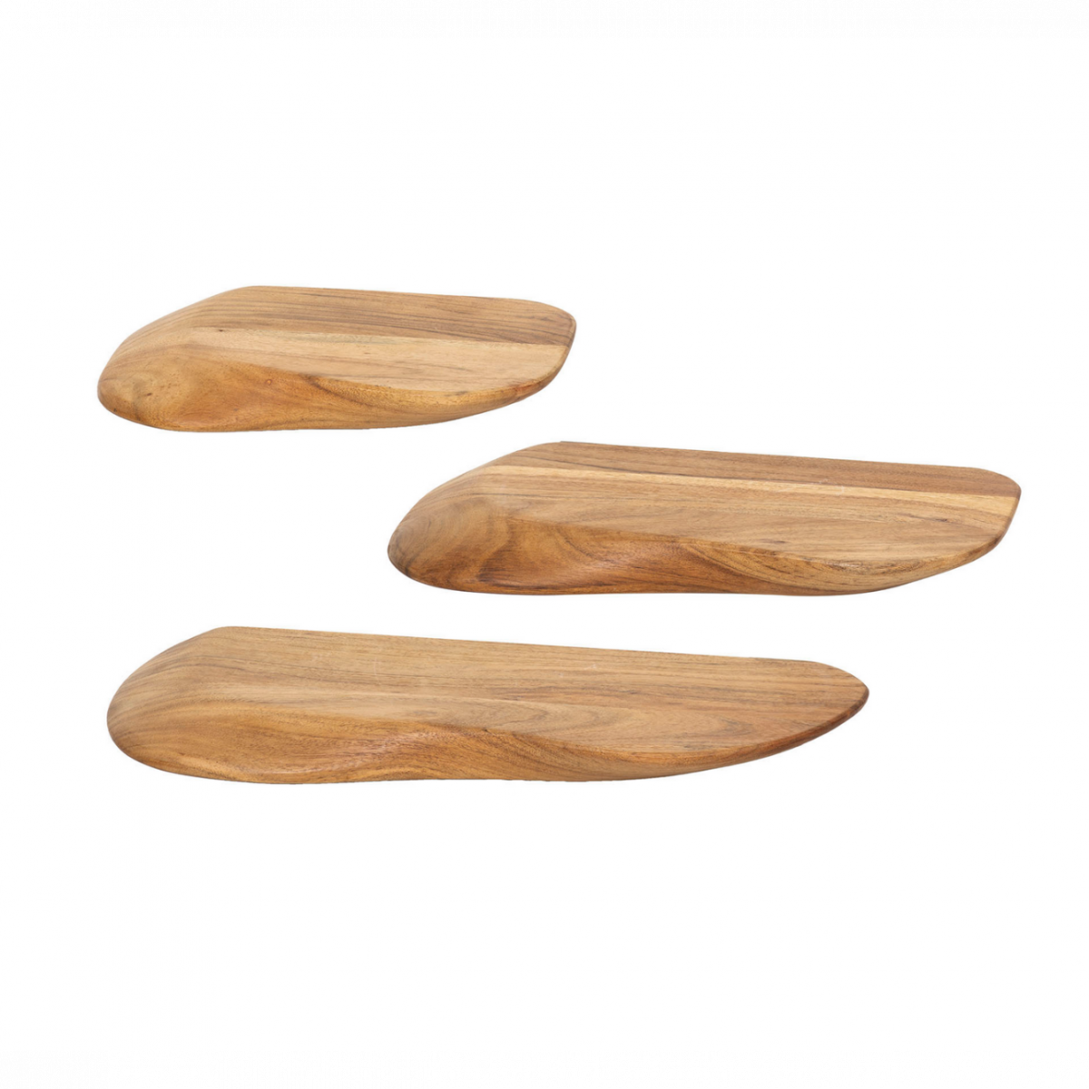 Fraaai - Boka organische wandplank - set van 3 - naturel