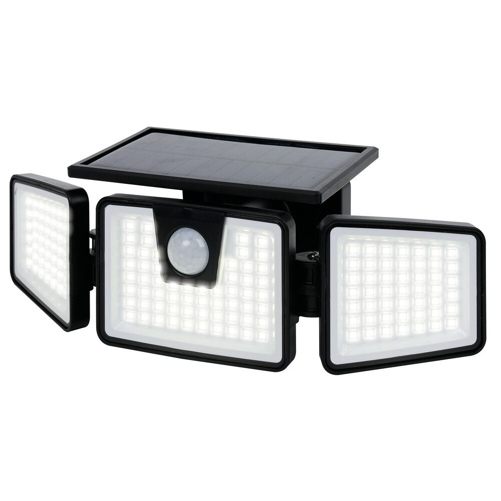 Lampe solaire triple LED 550 lumens détecteur de mouvement