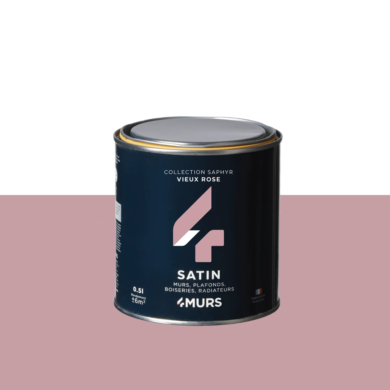 Saphyr Peinture Finition Peinture vieux rose Satiné 0,5 L