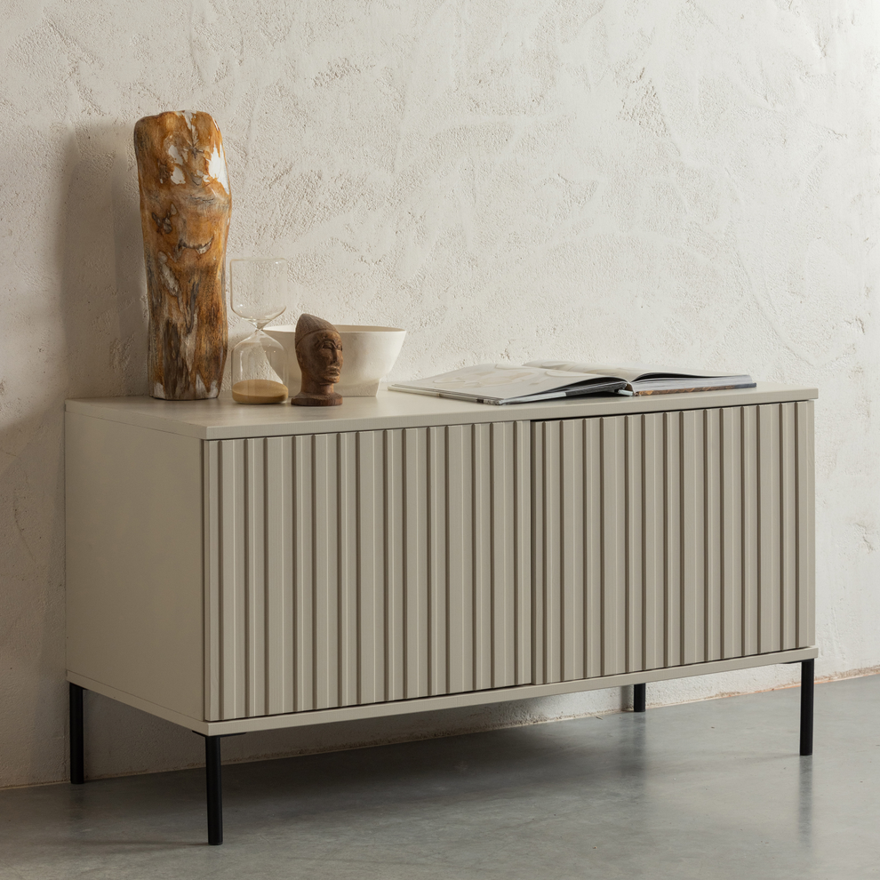 WOOOD New Gravure Tv-meubel B 100 cm - Grenen - Dust