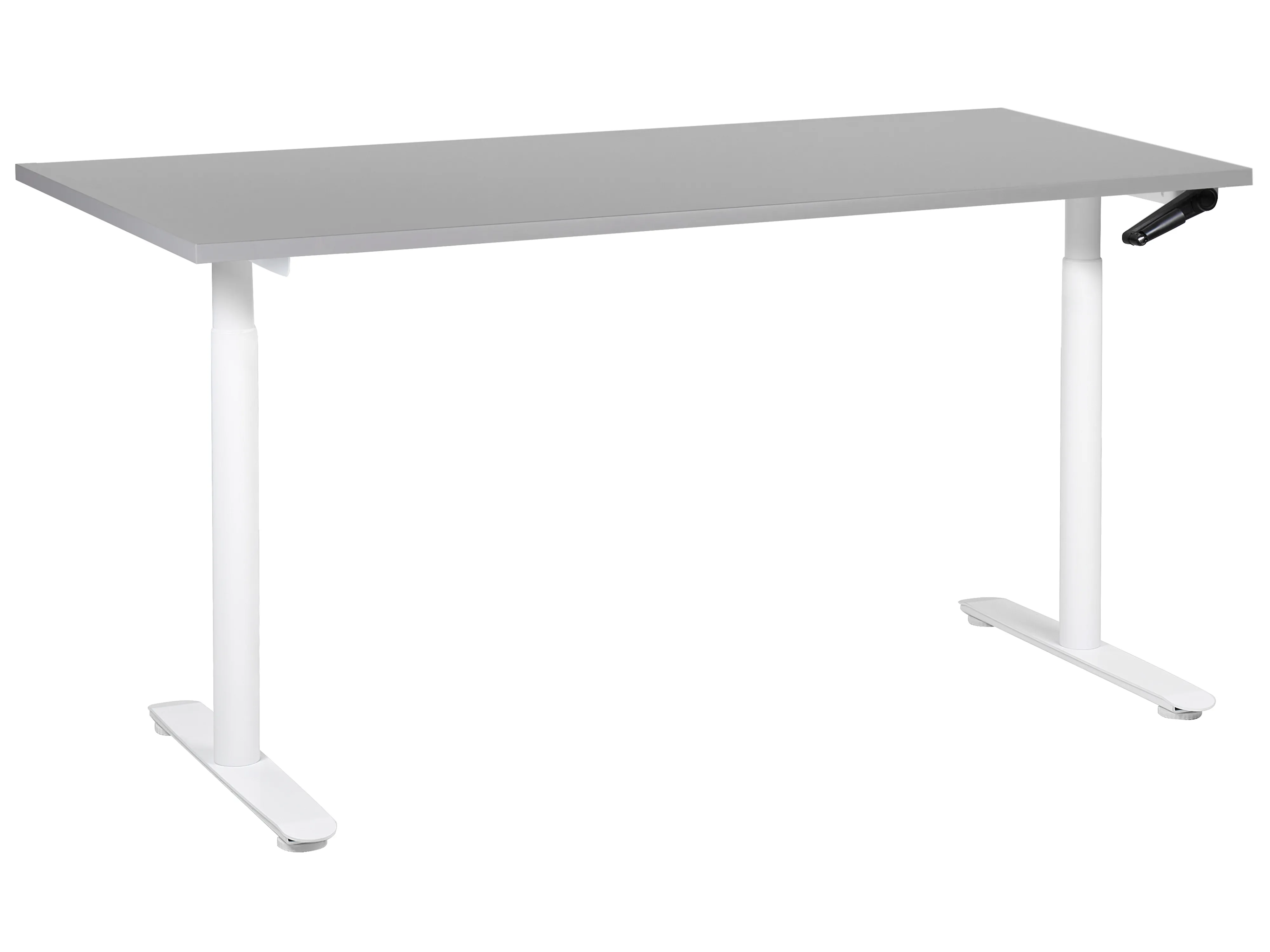 Manual Adjustable Standing Desk DESTINAS Grey/ White 160 cm 72 cm