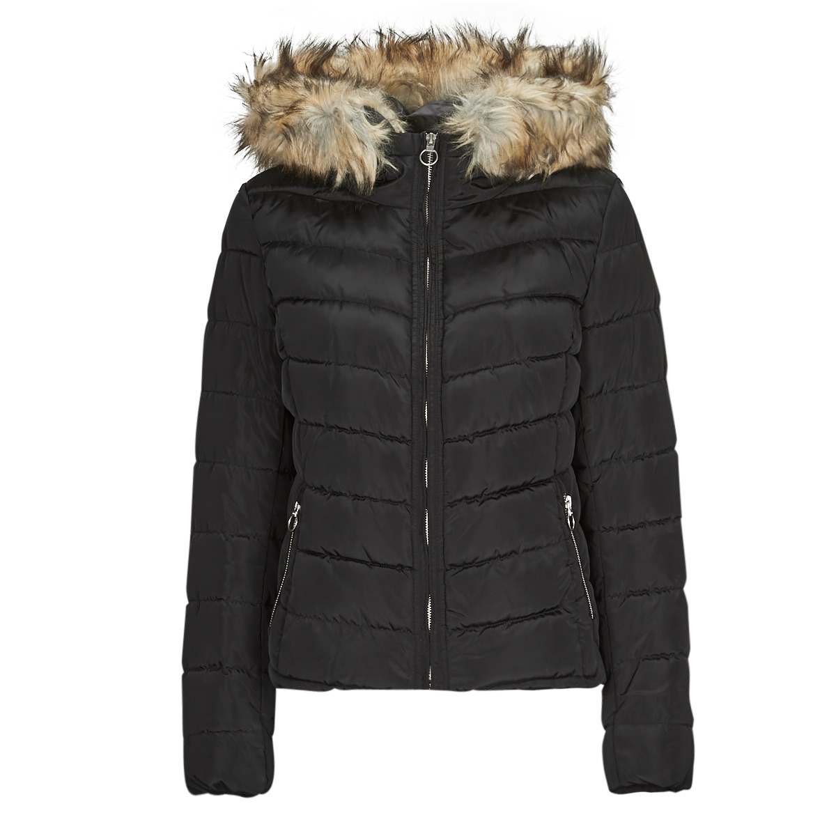 Only - ONLELLAN QUILTED HOOD JACKET CC OTW - Black