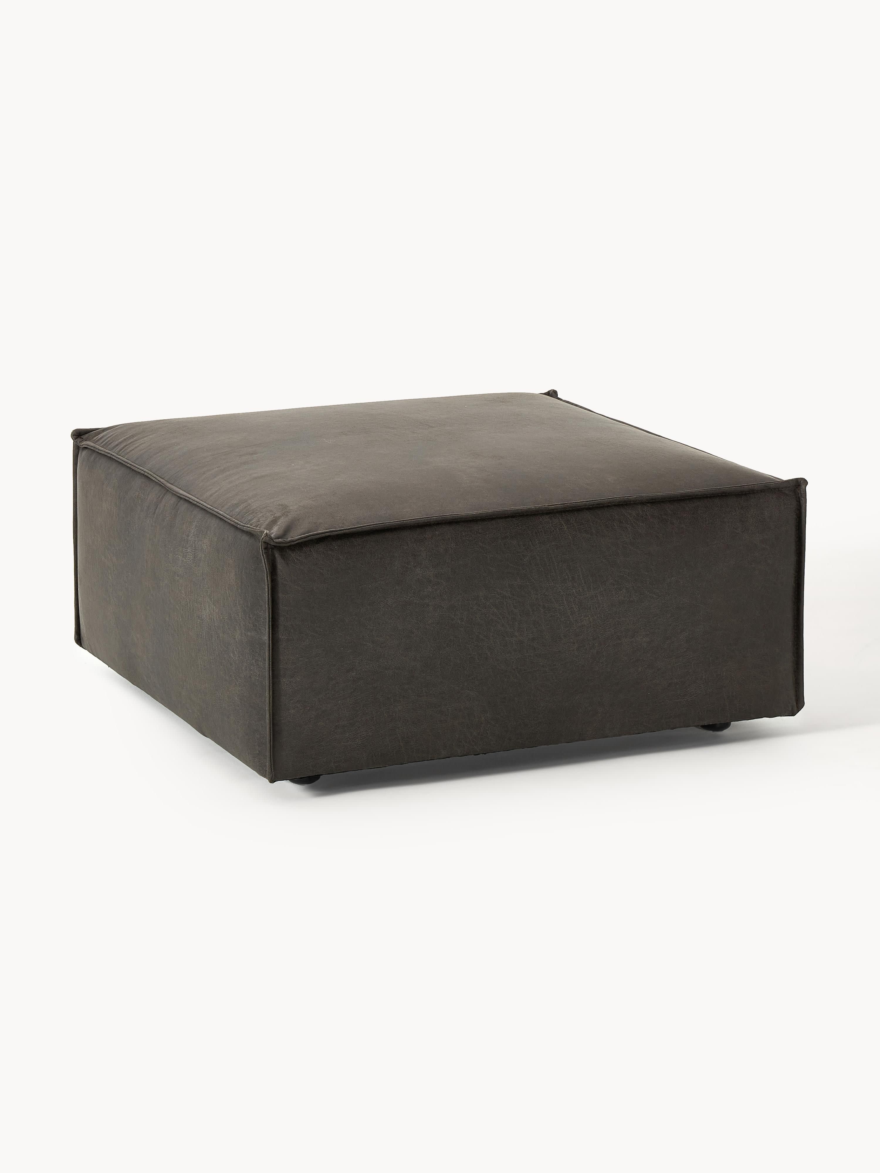 Sofa-Hocker Lennon aus recyceltem Leder