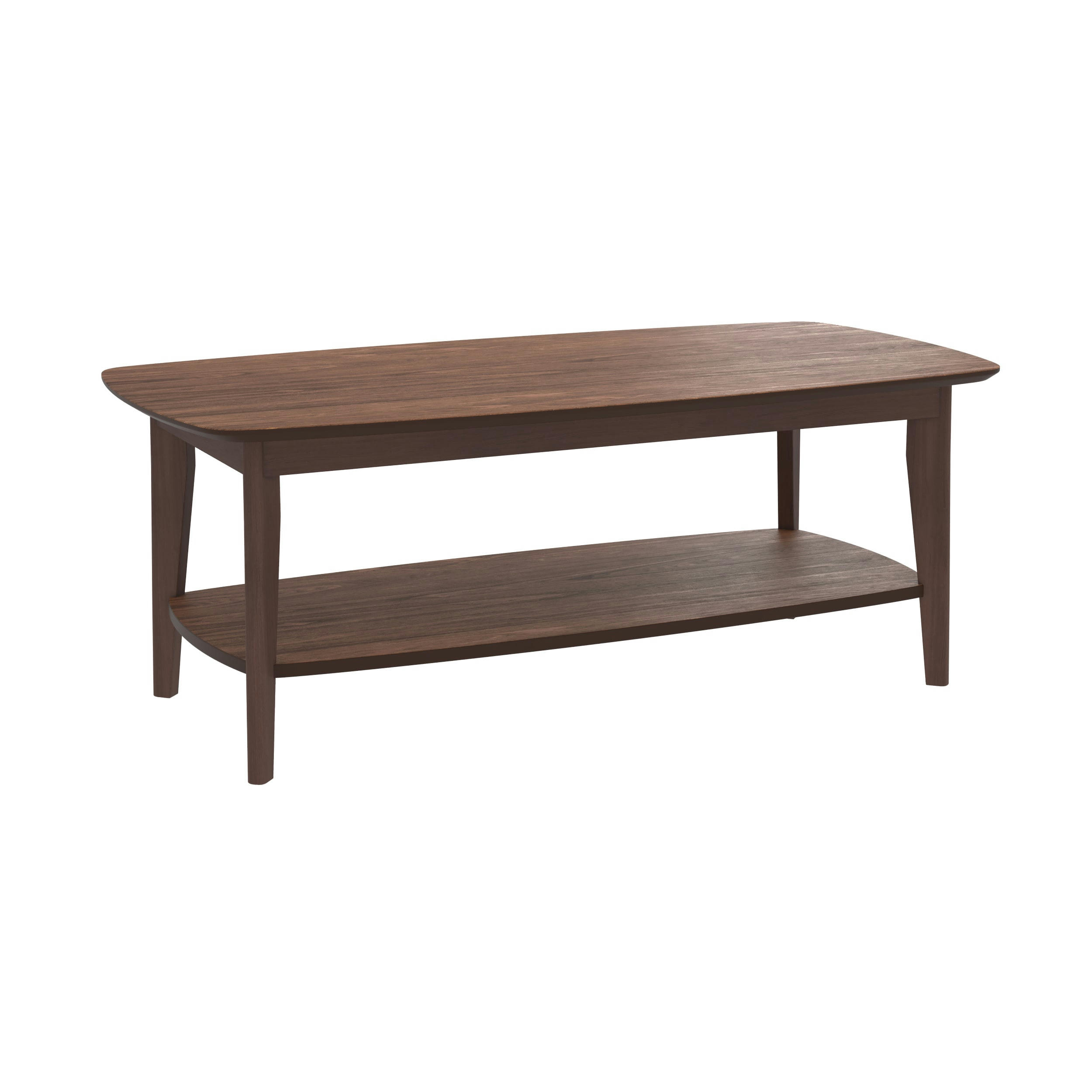 SADI - Table basse rectangulaire en bois foncé