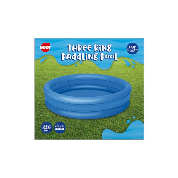 Hoot Three Ring Paddling Pool 1.83x0.33M