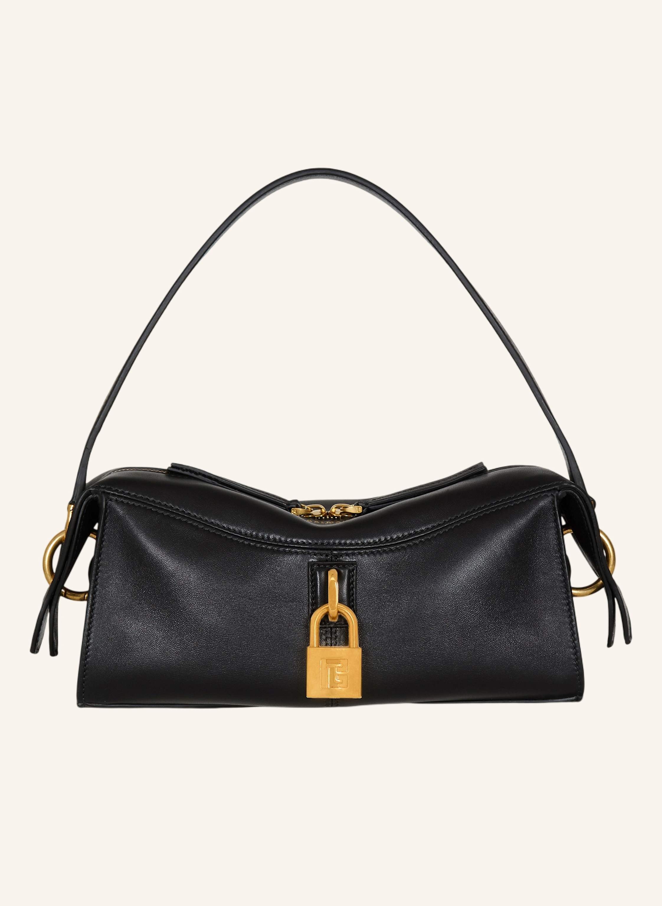 BALMAIN Kleine Pulse Tasche aus Glattleder
