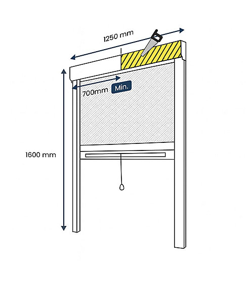 Moustiquaire de Fenêtre Enroulable - L125 x H160cm - Aluminium Marron - Recoupable - Anti-insectes
