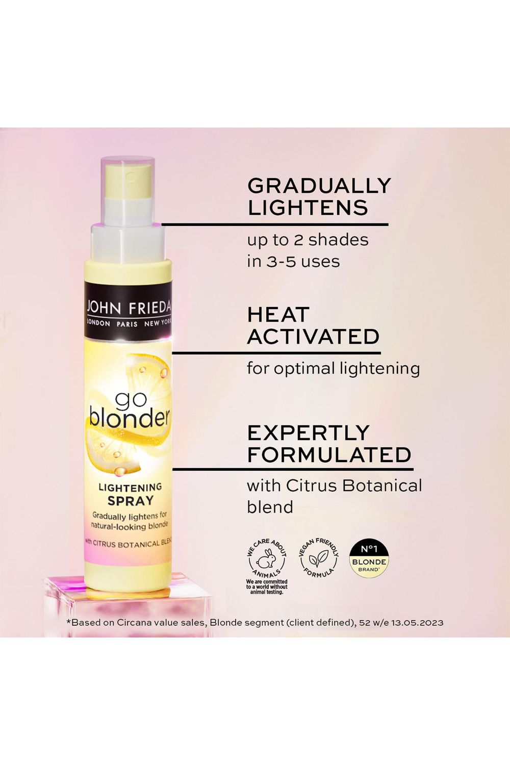 John Frieda Go Blonder Lightening 'Spray' for Healthier-Looking Hair, 100ml
