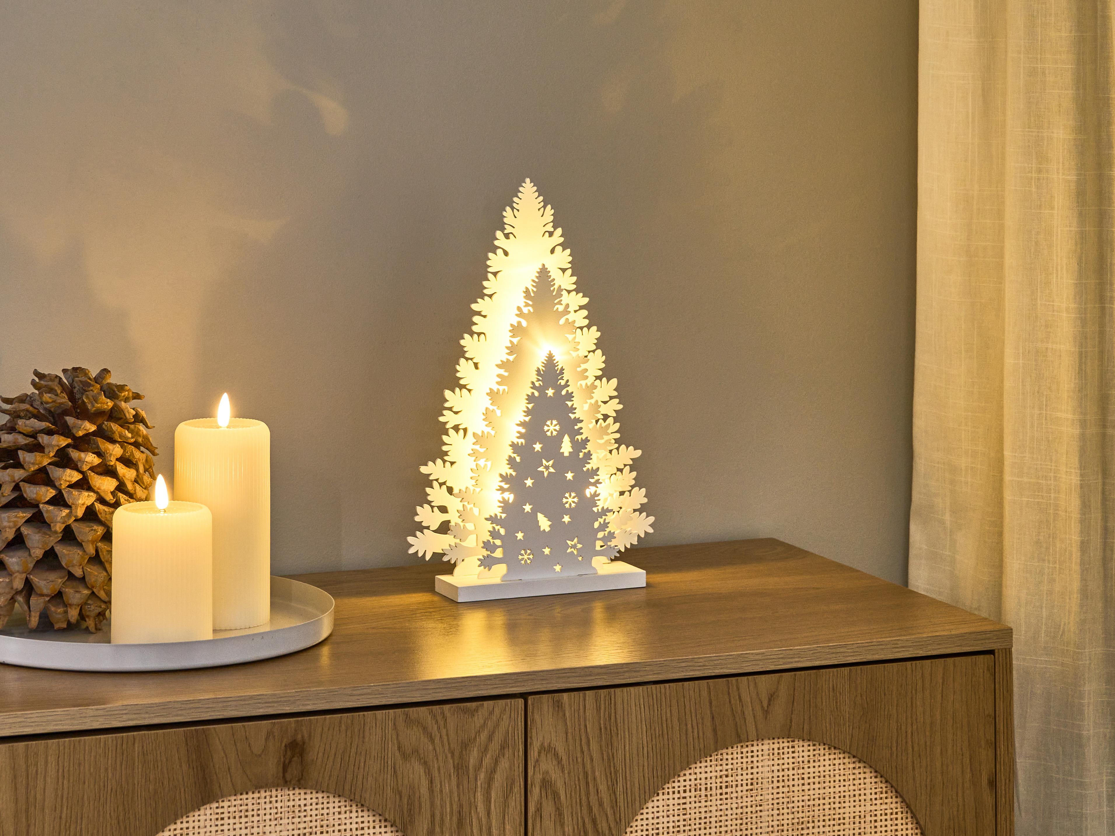 Christmas Decoration LED EMMESAN Christmas Tree 33 cm White