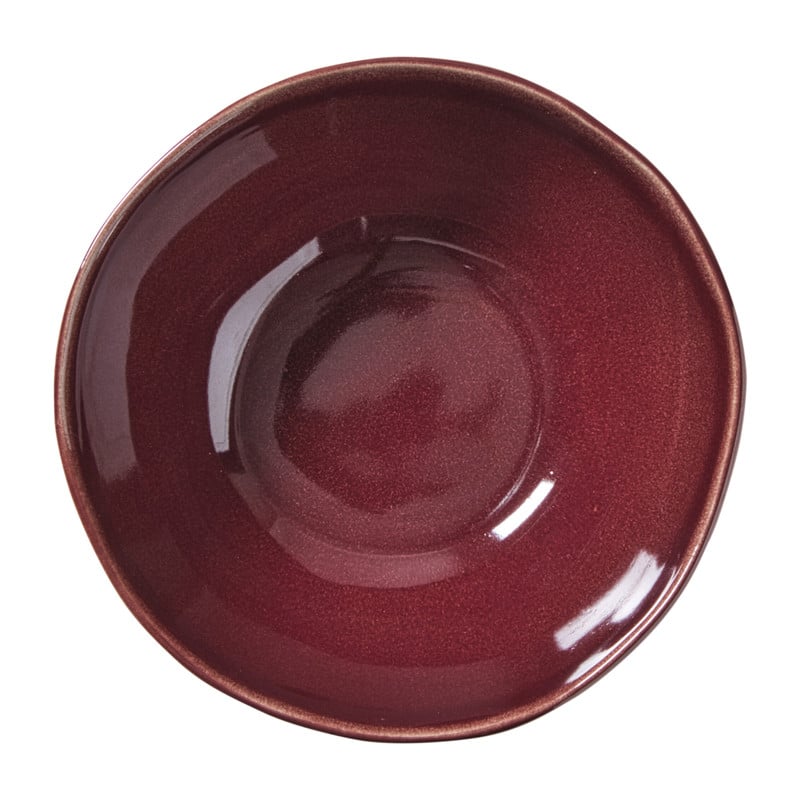 Schaal Toscane - bordeauxrood - &Oslash;17x7 cm