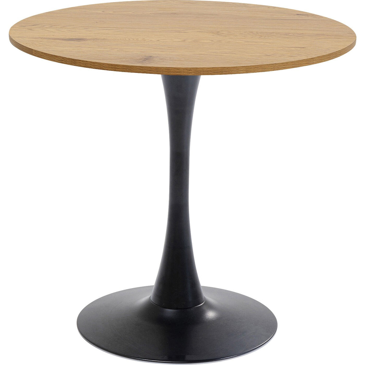 Kare Design Eettafel Schickeria Ø80cm eik en zwart
