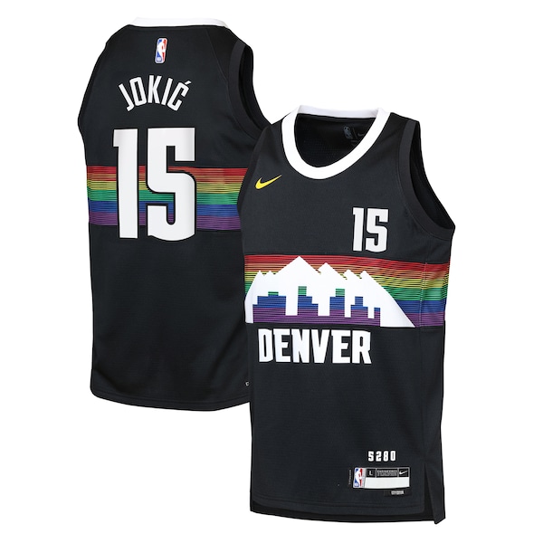 Nikola Jokić Denver Nuggets Nike Youth 2025/26 City Edition Swingman Jersey - Black