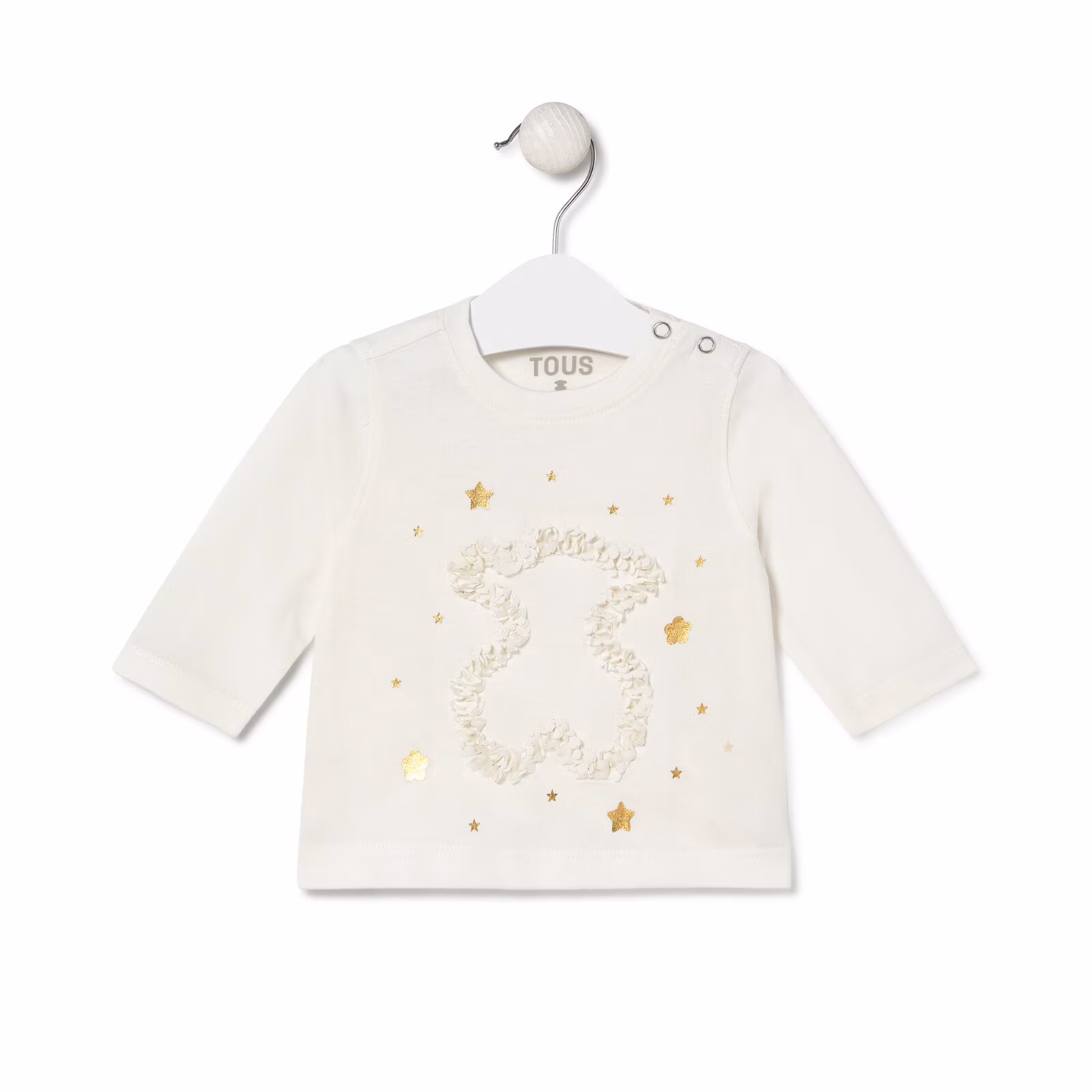 Camiseta OSO y estrellitas Casual crudo