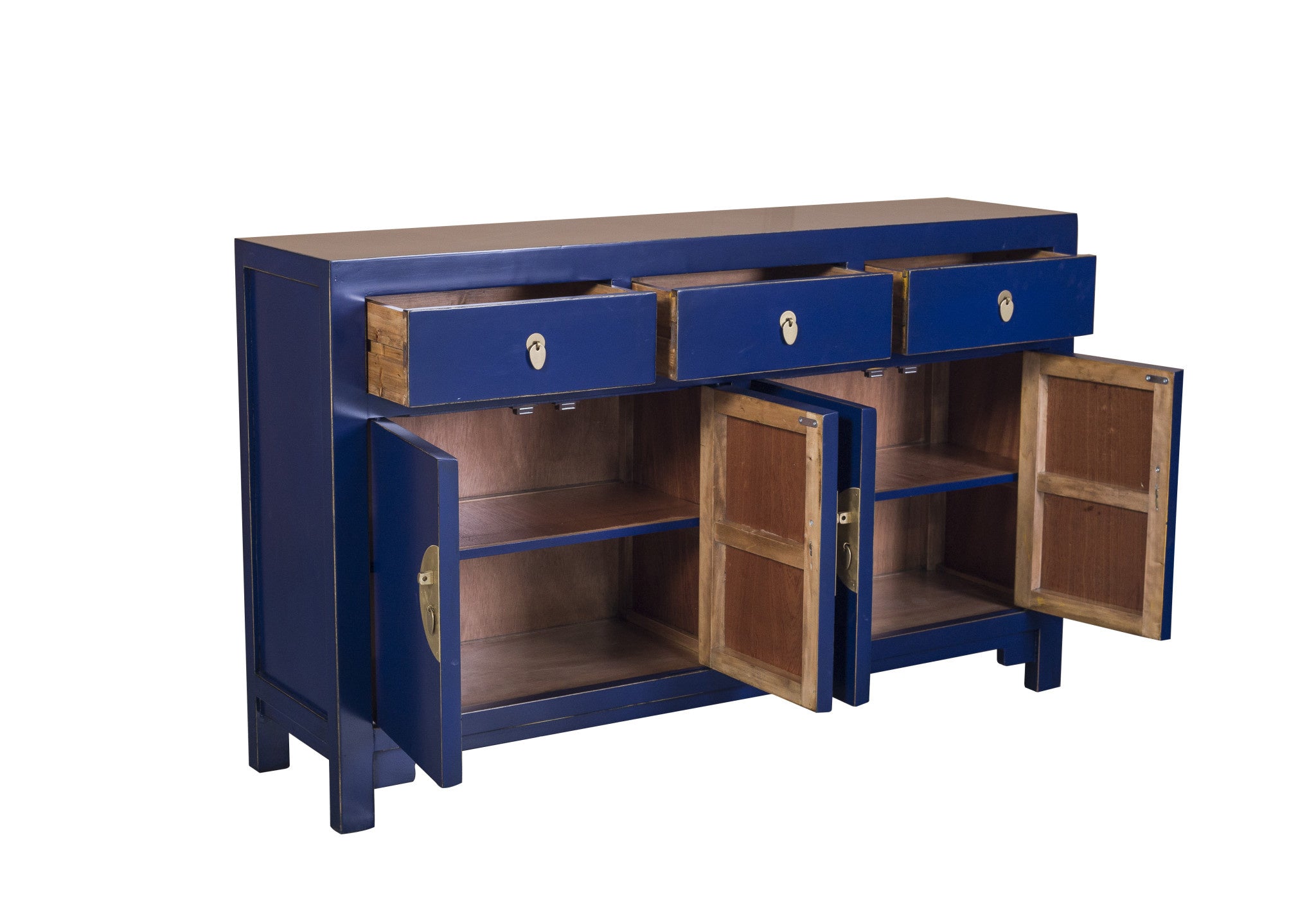 Fine Asianliving Chinees Dressoir Midnight Blauw B140xD35xH85cm -