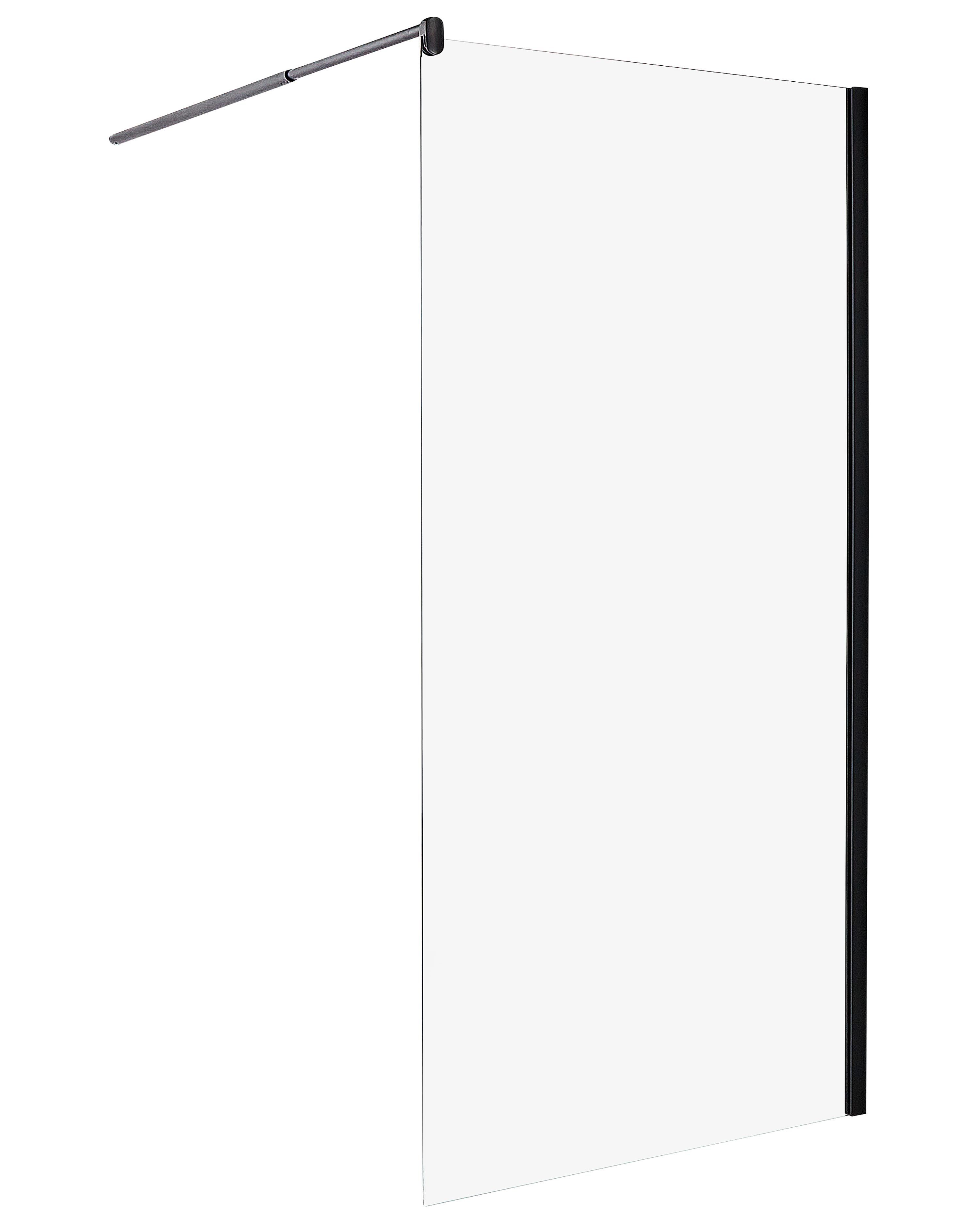 Shower Screen AHAUS 1000 x 1900 mm Black