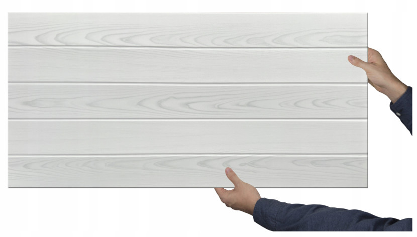 Panele Ścienne Kasetony Szare Drewno Deska Sosna Srebrna 100X50Cm - 02Xl
