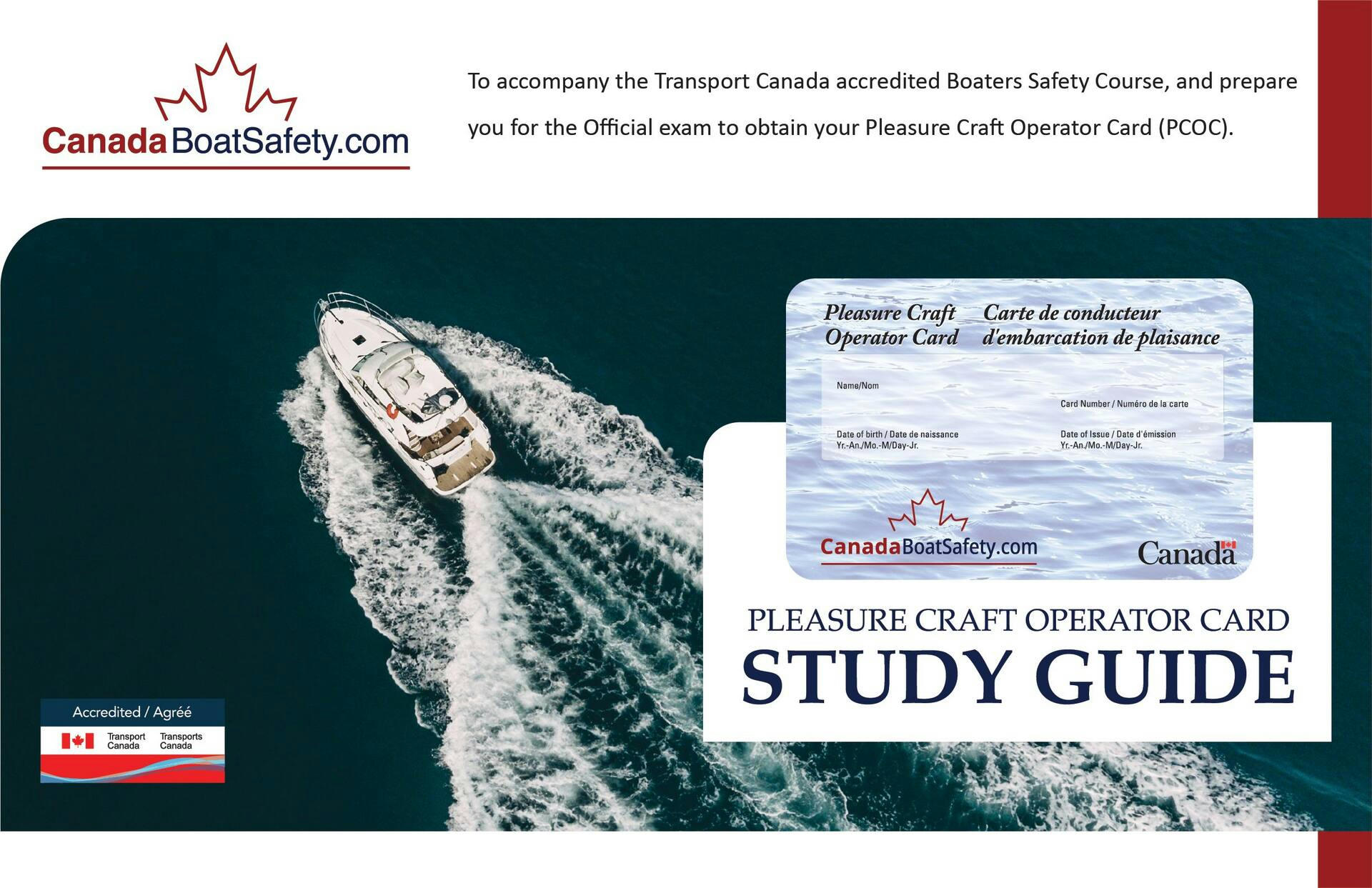 Canada Boat Safety Study Guide, PCOC Study Guide, English
