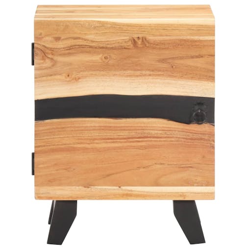 NNEVL Bedside Cabinet 40x30x51 cm Solid Acacia Wood