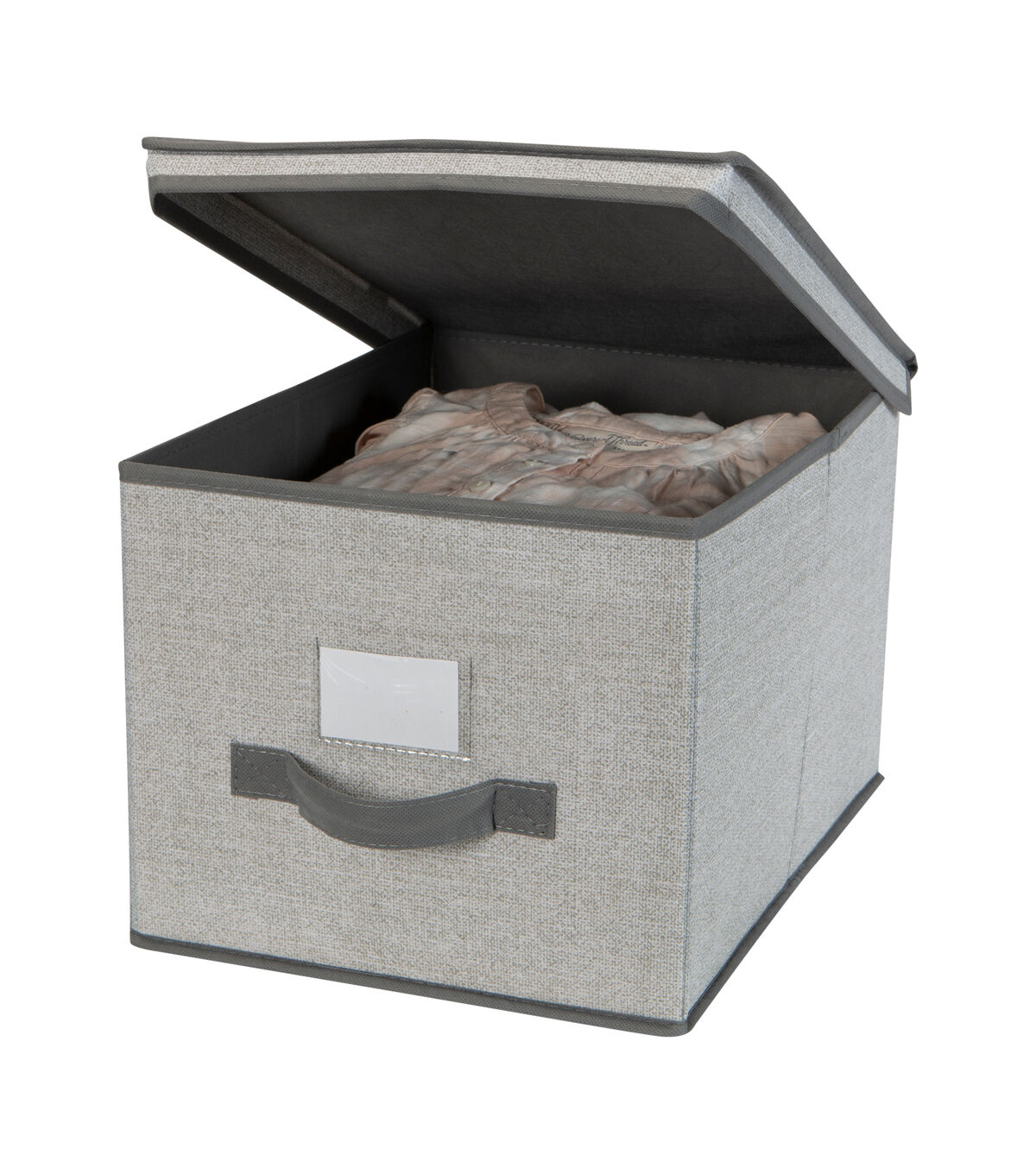 Simplify 12 x 16 Heather Gray Storage Box