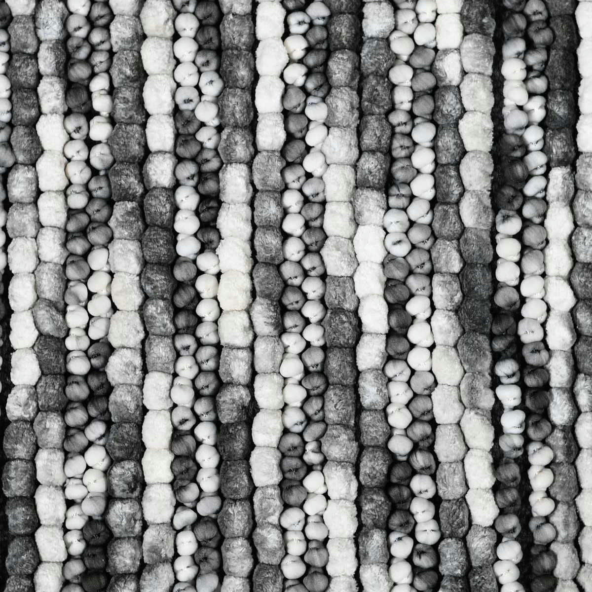 PALLINE - Tapis de bain et descente de lit  gris perle 70x120 cm