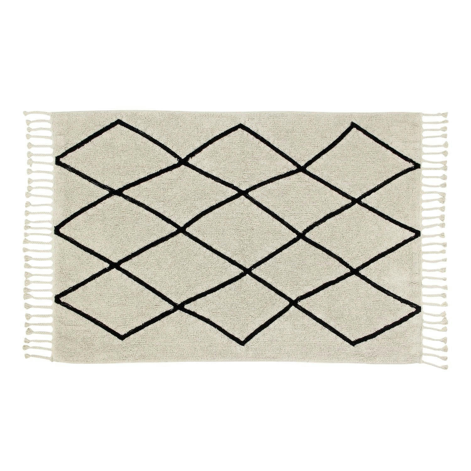 - Tapis lavable berbère beige 200 x 140 cm