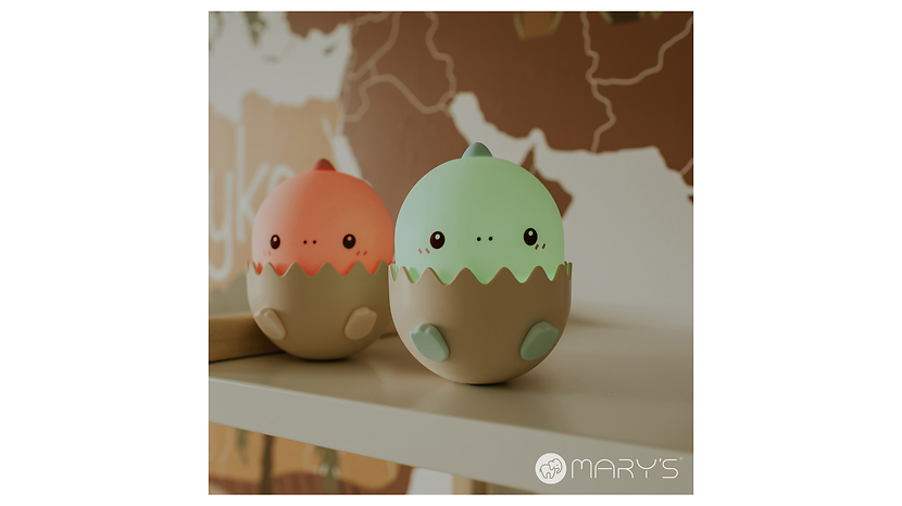 Lampka Mary's Baby Dino LED silikonowa niebieska