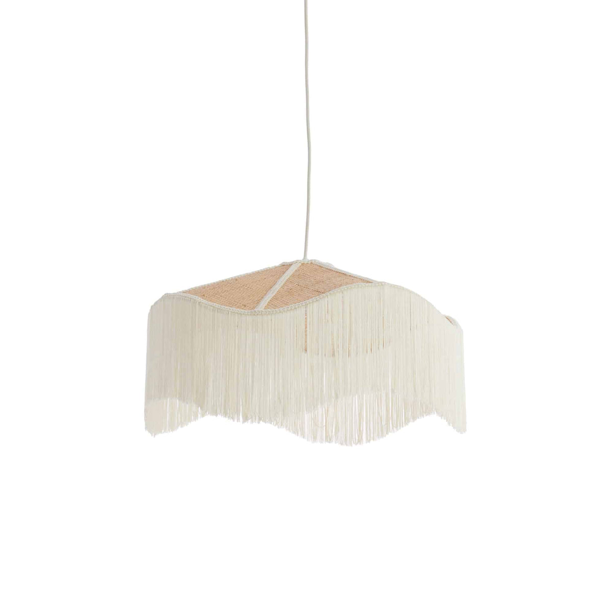 Light & Living hanglamp Tiffany - wit - Ø50cm