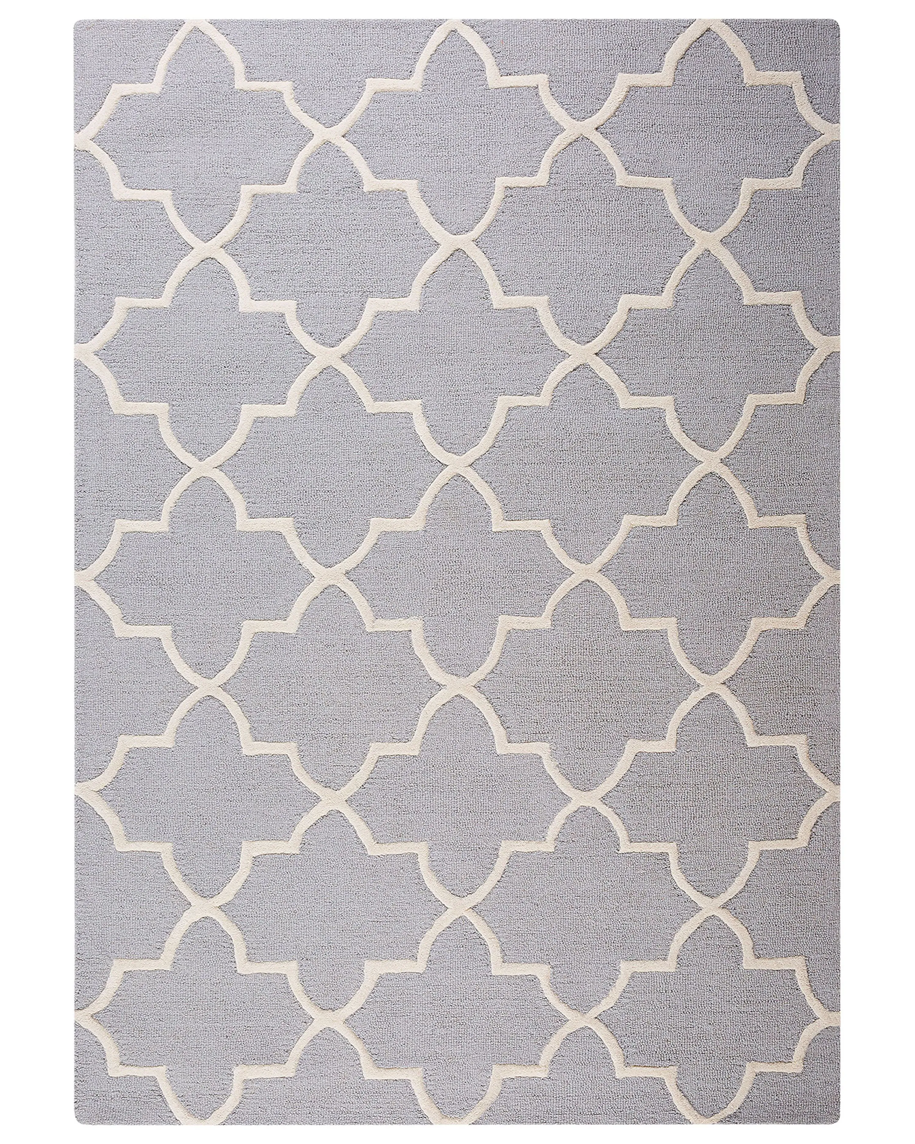 Rug SILVAN Light Grey 160 x 230 cm Wool