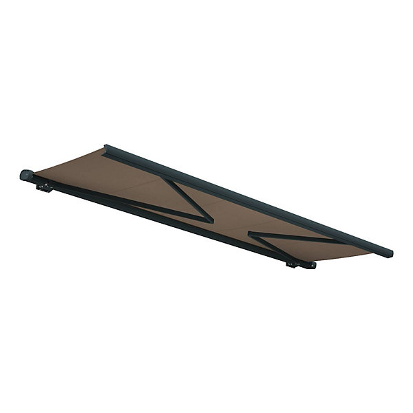 GOLD - Store banne coffre (Motorisé à télécommande   manœuvre de secours - Taupe - Gris RAL7016ST- 5m x 3m)