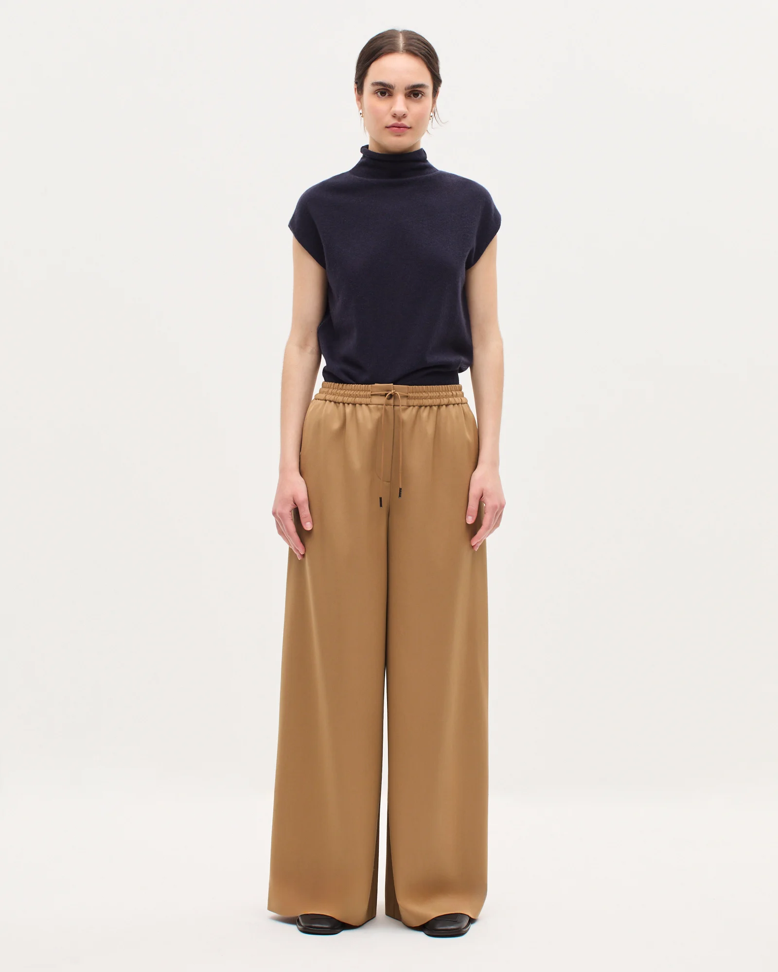 Pantalon ample à plis YVONNE