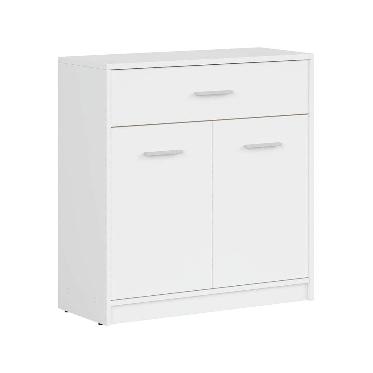 - Buffet 1 tiroir 2 portes stratifiés blanc