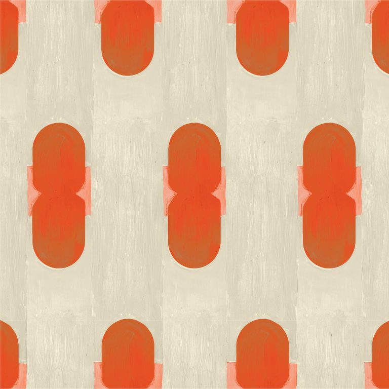 Catchii Behang Fez Favour Orange