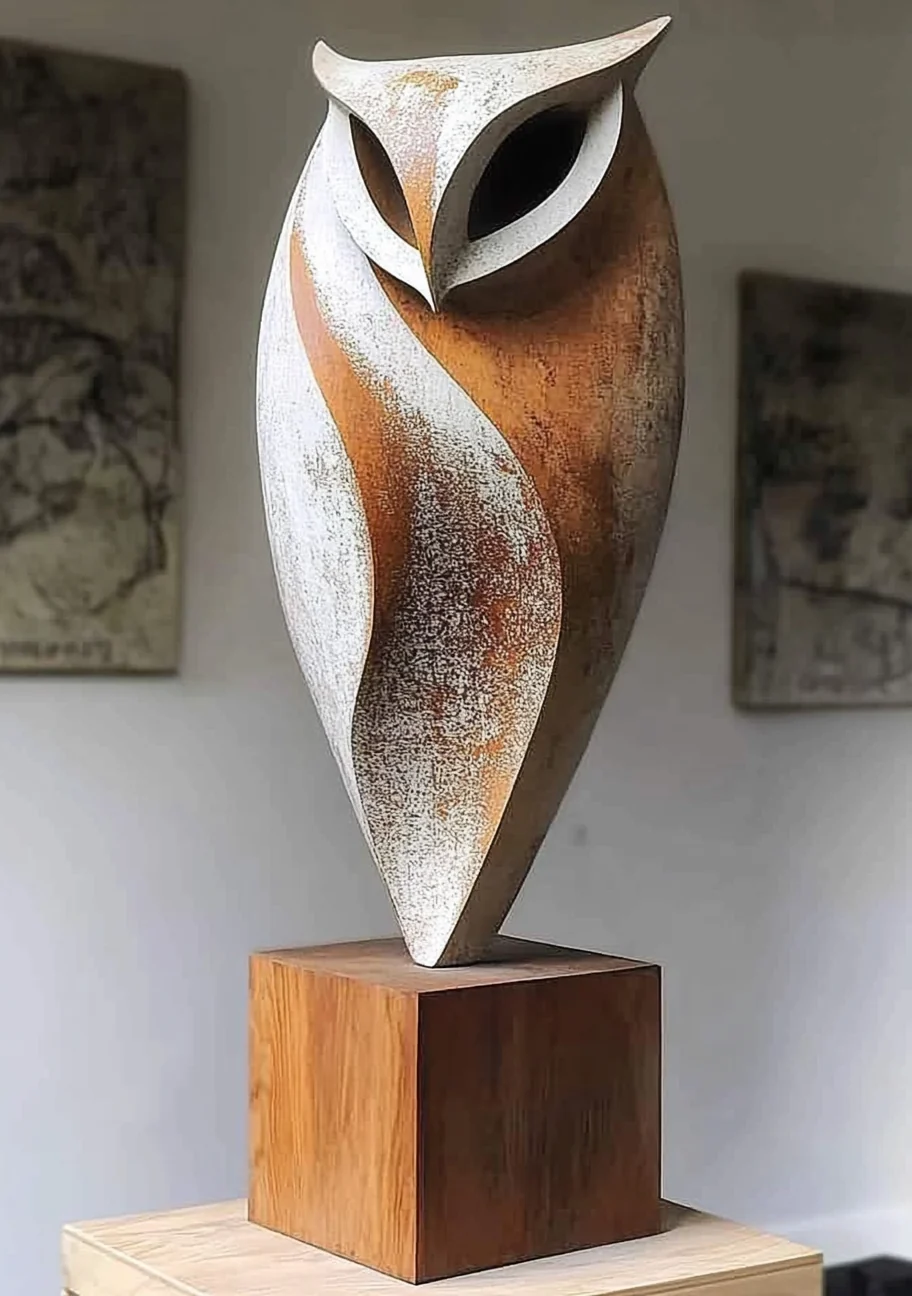 Owl Wood Sculpture #WA048