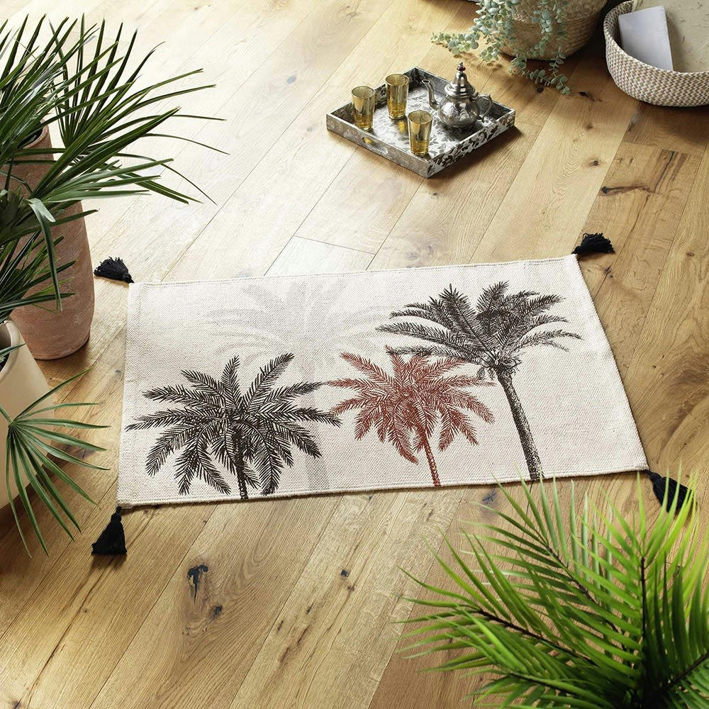 KENYA LODGE - Tapis pompons 60x90cm