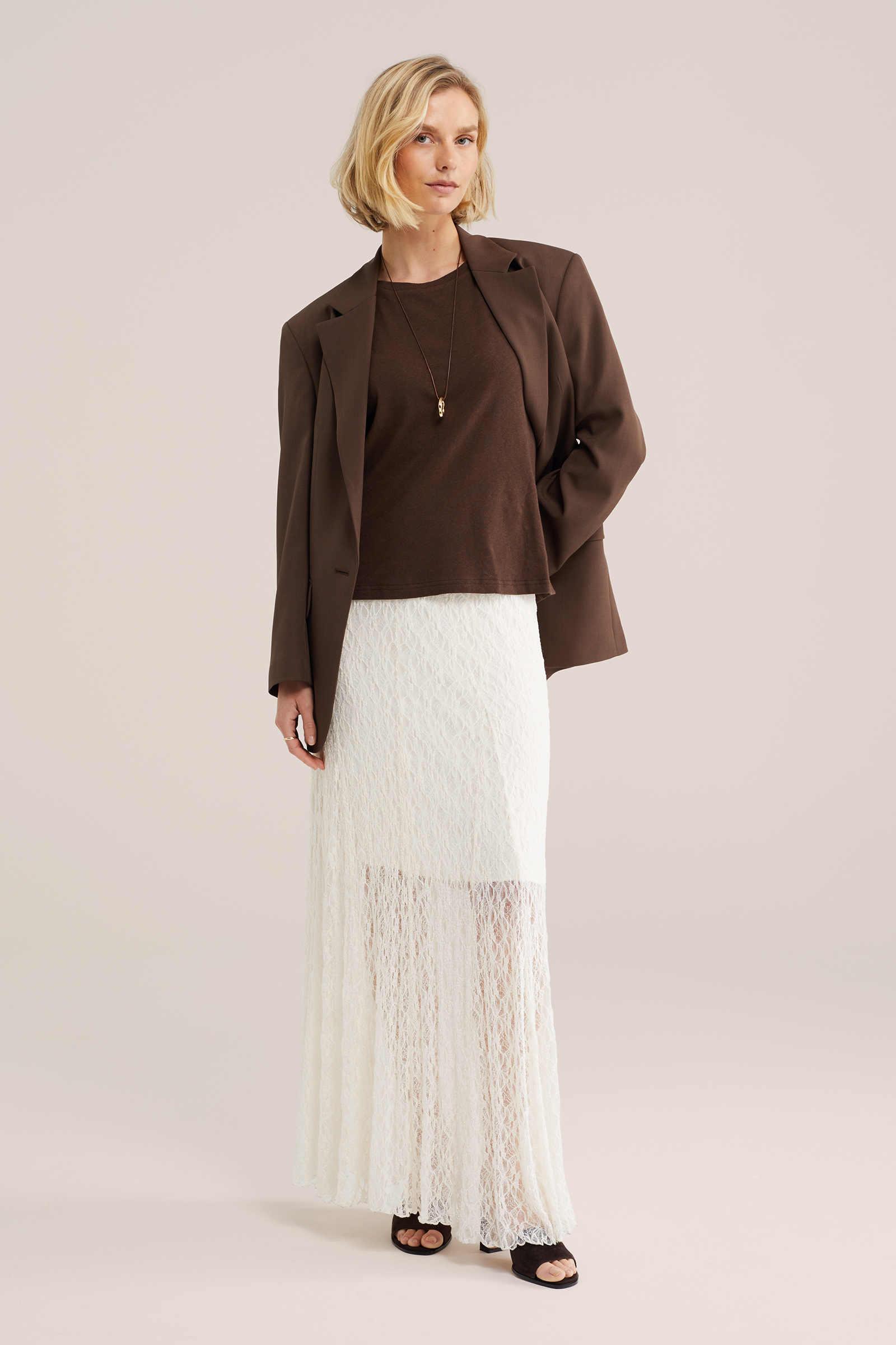 Dames T-shirt van linnenmix