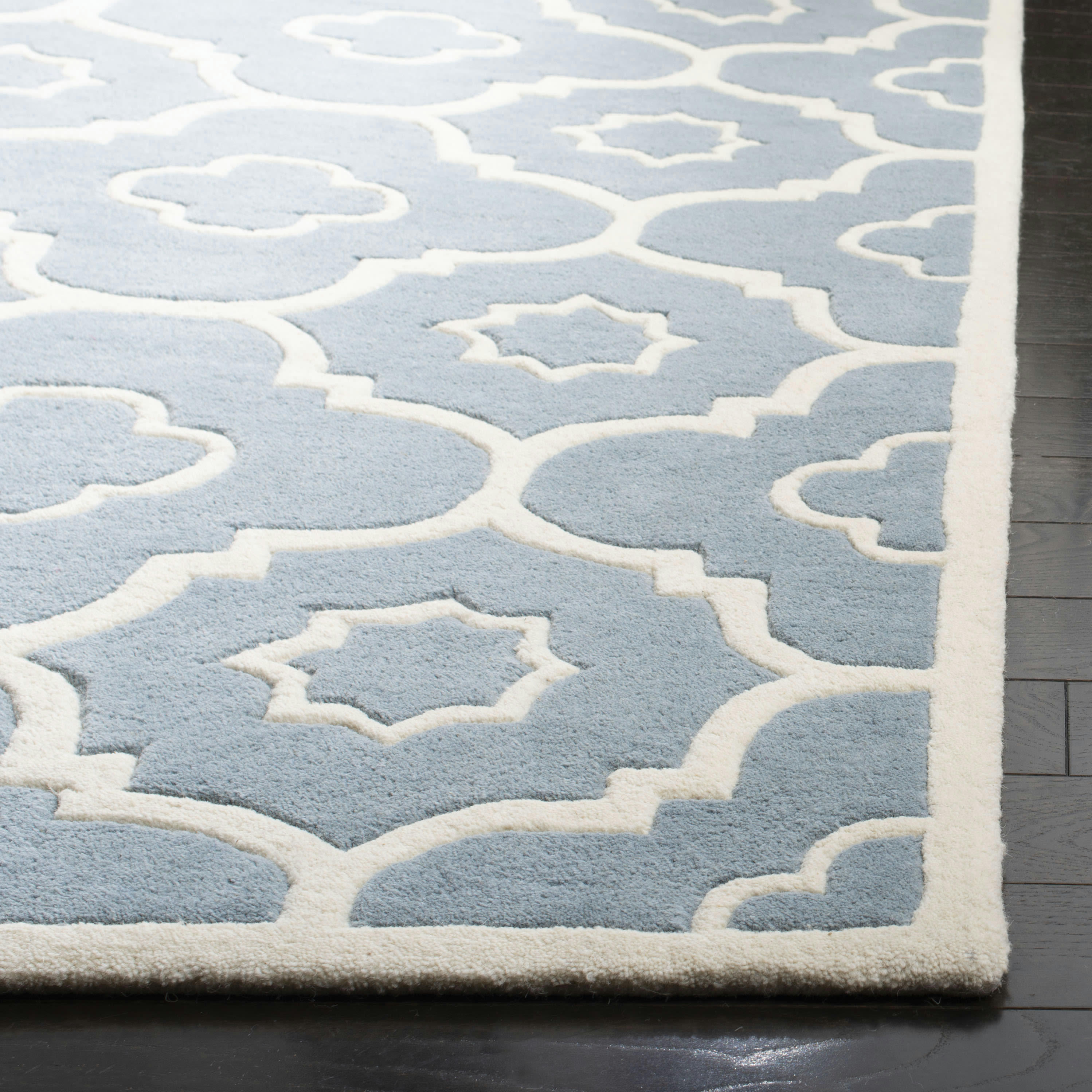 CHATHAM - Tapis de salon interieur en bleu & ivoire, 183 x 274 cm