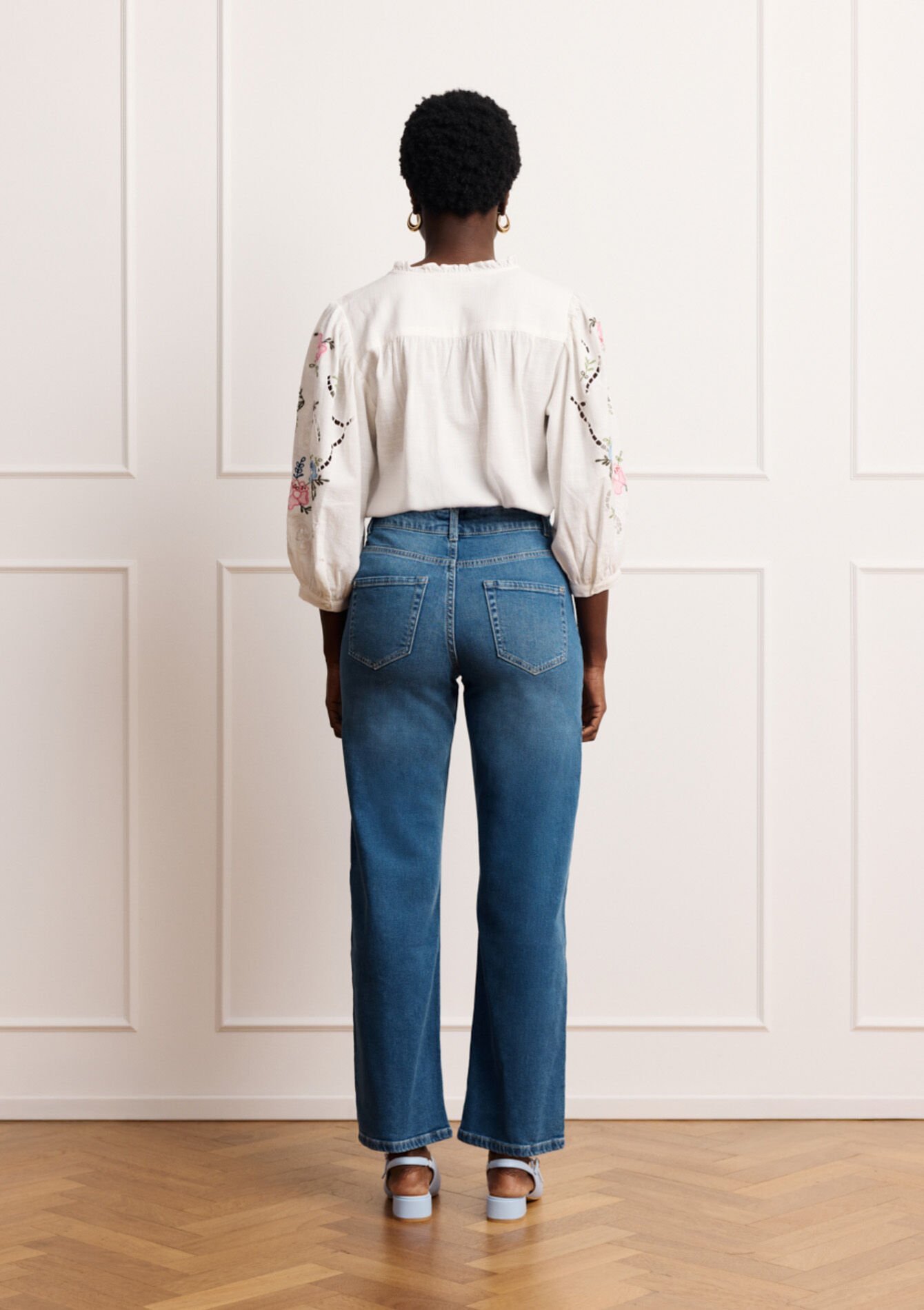 7/8 jeans met hoge taille