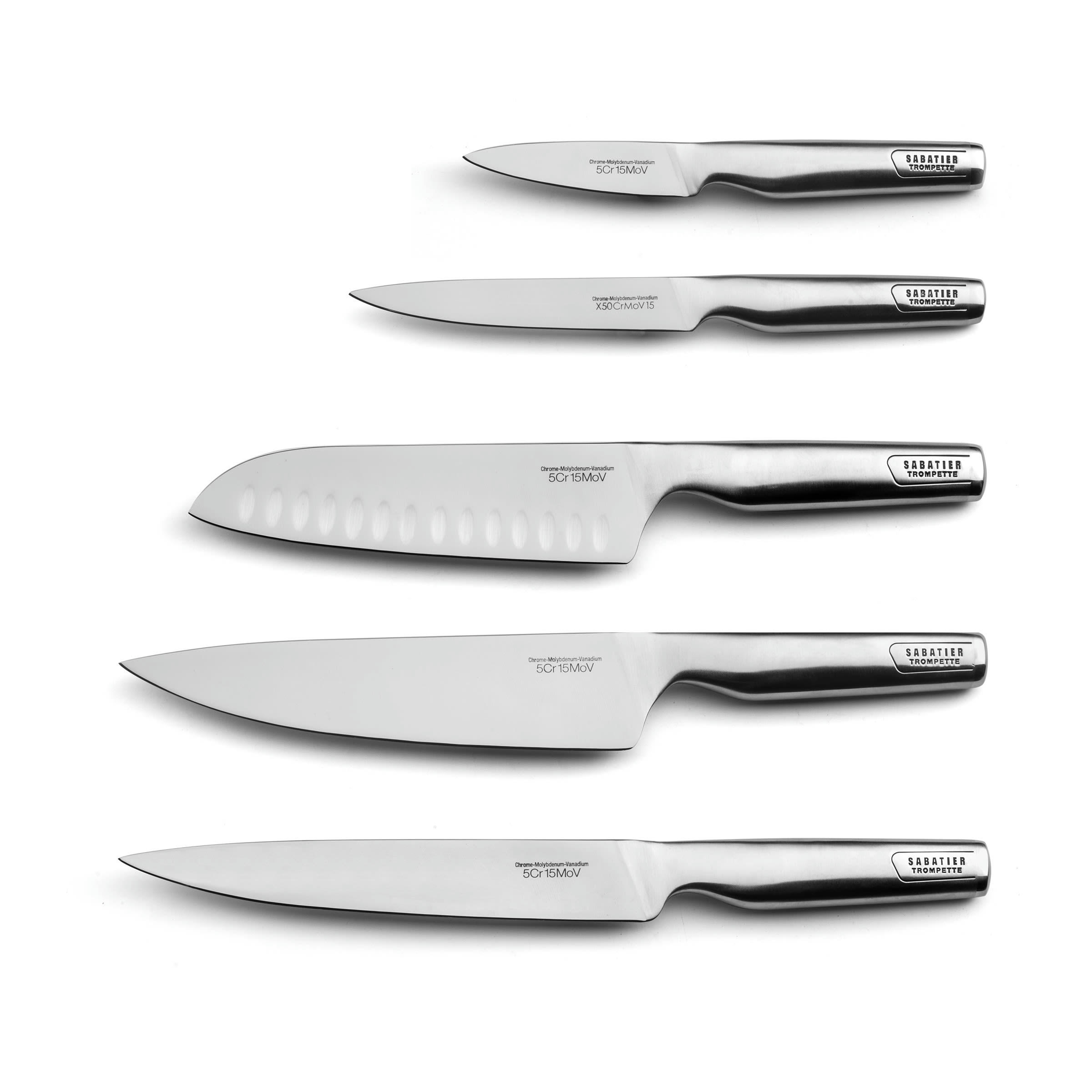 ASEAN - Bloc magnétique 5 couteaux de cuisine