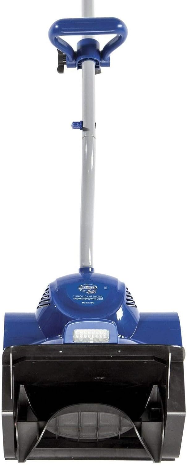 Snow Joe Corded Electric Snow Shovel  10 Amp Powered Snow Thrower with Headlight and 11 Clearing Path for Decks  Steps  Patios and Sidewalks  324E