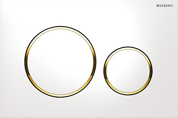 Geberit Sigma 20 blanc / doré (115.882.KK.1)