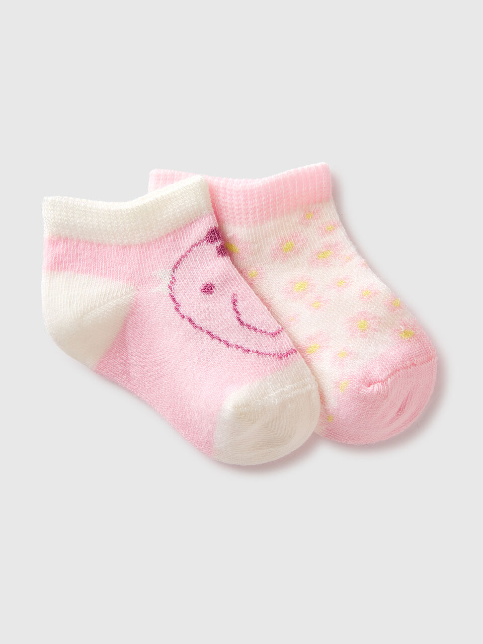 Set of short socks with inlay