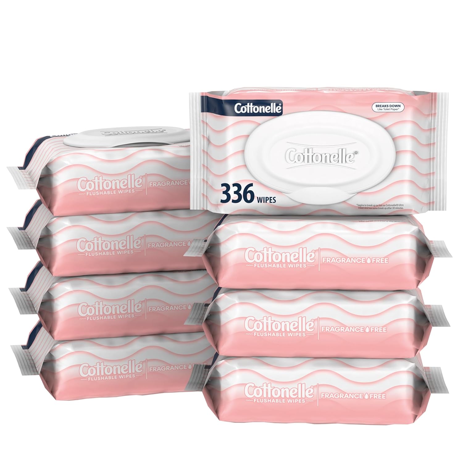 Cottonelle Fresh Feel Flushable Wet Wipes, 42 Wipes Per Pack