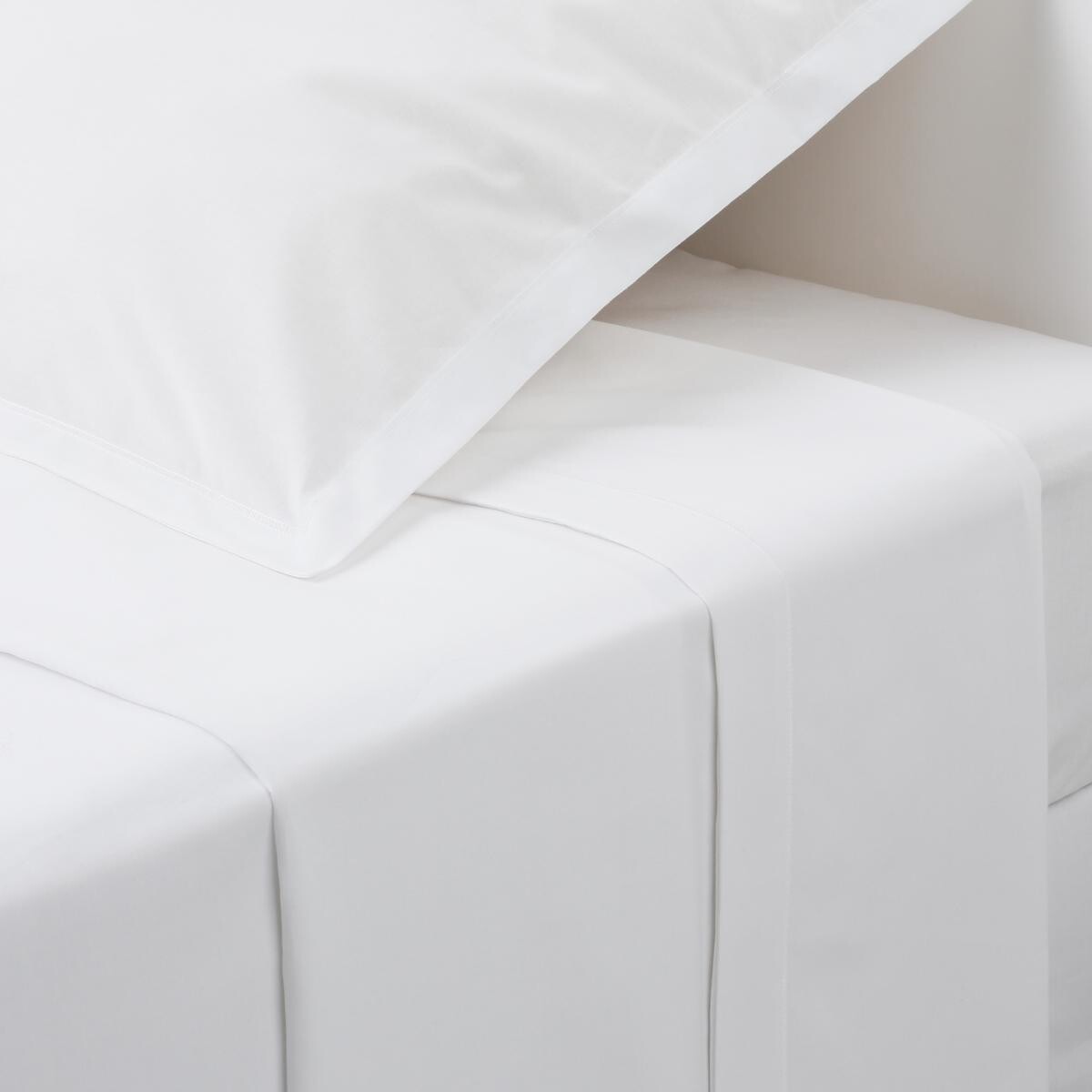 Cotton sheet White, 180x290 cm