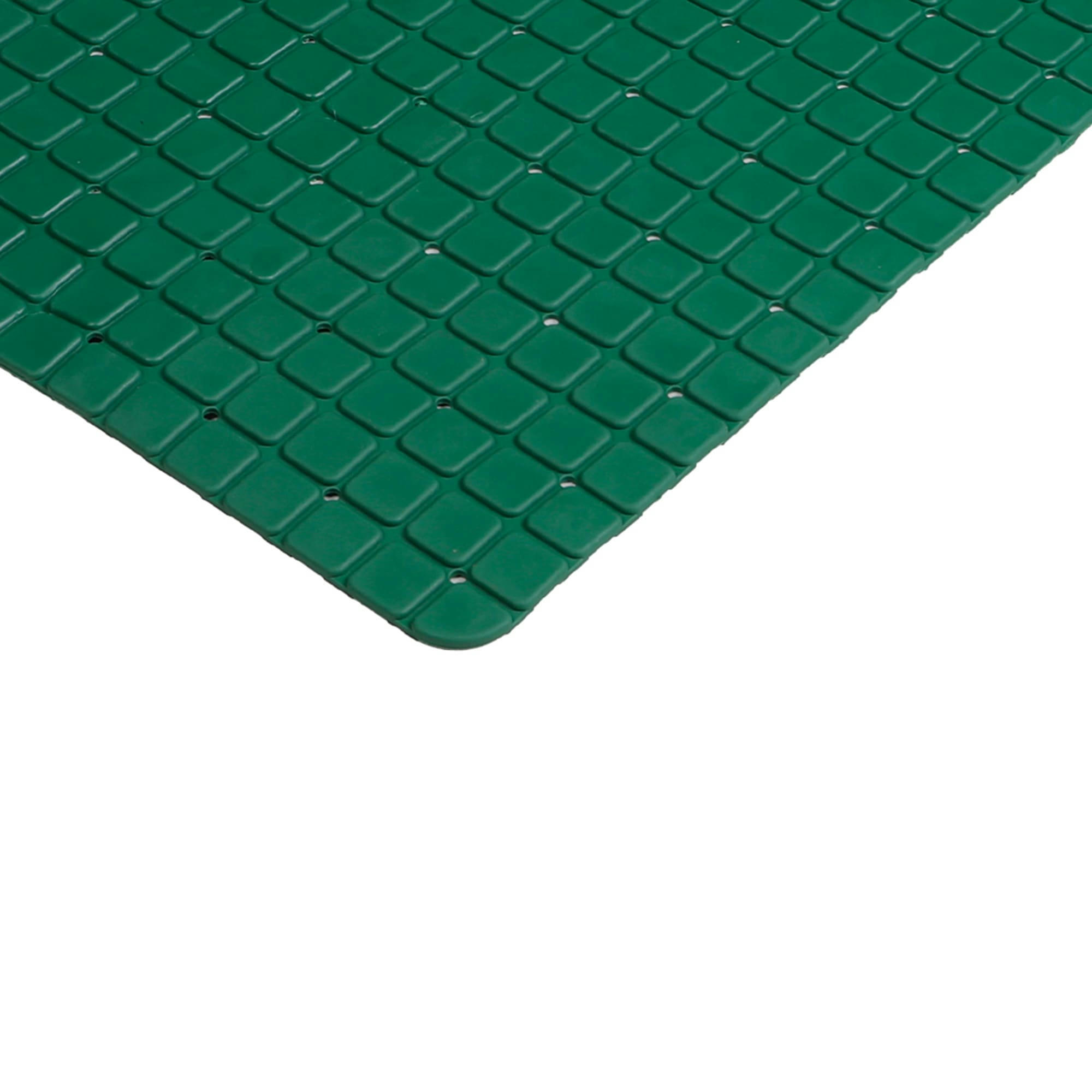 - Tapis fond de baignoire antidérapant PVC vert mosaic