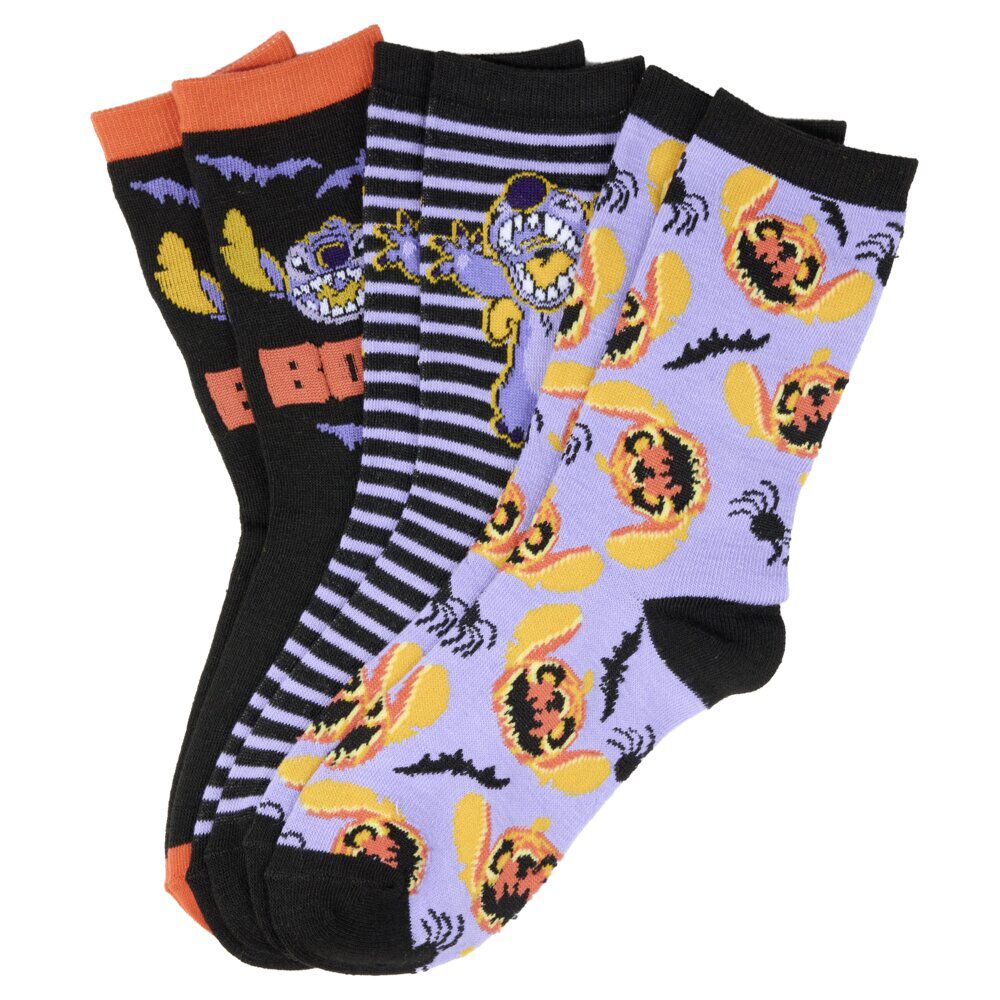 Chaussettes unisexe x3 Halloween Disney T27 à 38 (2 modèles Mickey ou Stitch)