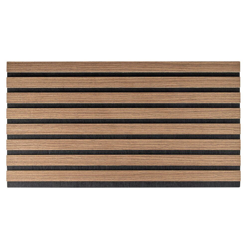 Panneau mural décoratif x5 acoustique adhésif marron 32x60cm
