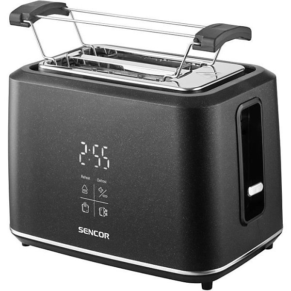 Grille Pain - Toaster Electrique- SENCOR - STS 0600BK - 2 fentes - Ecran LED tactile - Noir