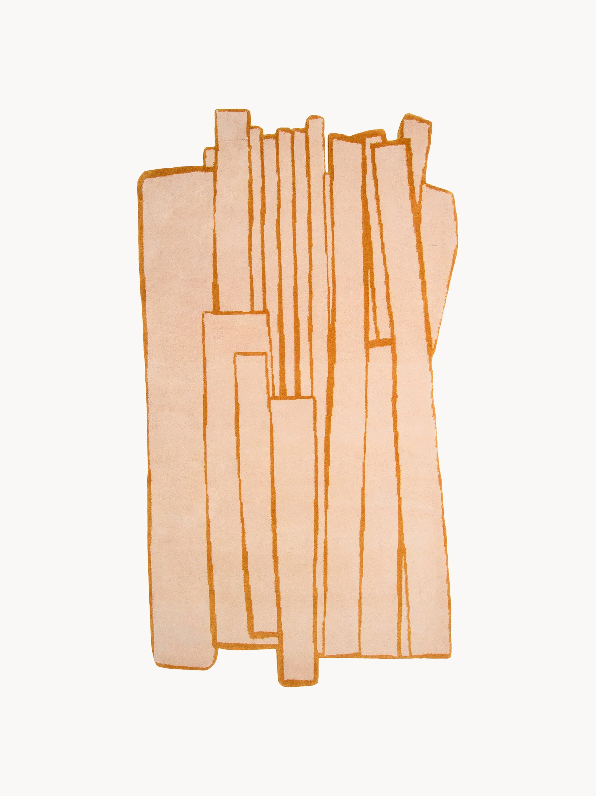 Handgeknüpfter Wollteppich Contour