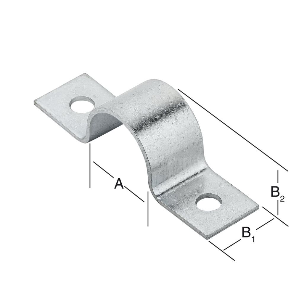 RØRKLAMMER VORMANN 3/8 9X15MM GALVANISERT