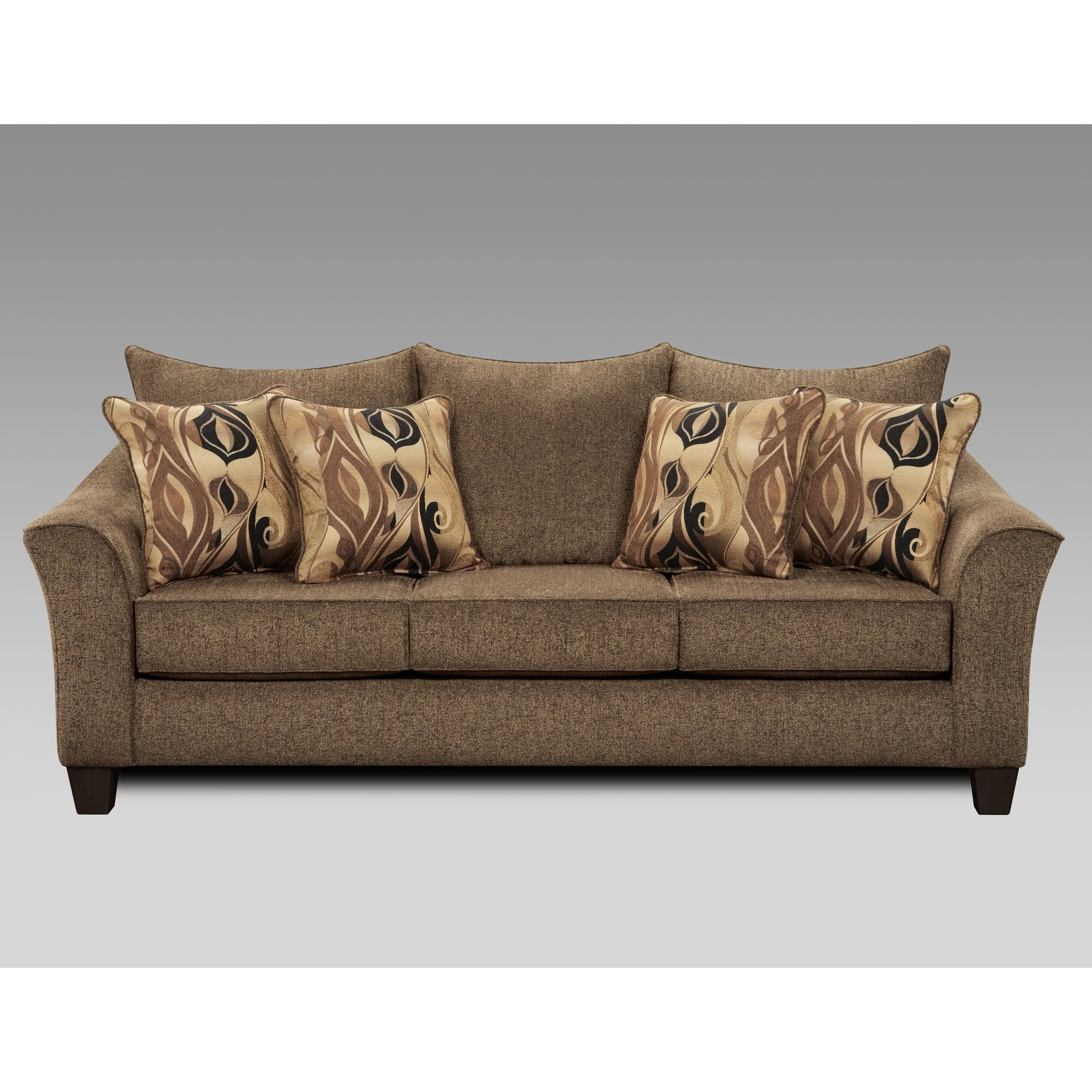 Roundhill Furniture Camero Fabric Pillowback Sofa